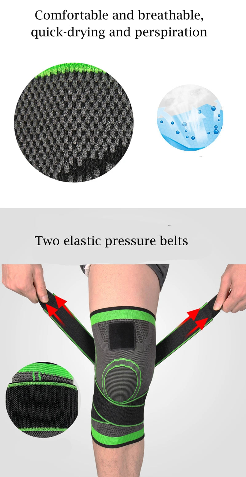 Adjustable Knee Support Brace – Patella Stabilizer for Pain Relief, Running, Hiking, Basketball & Sports