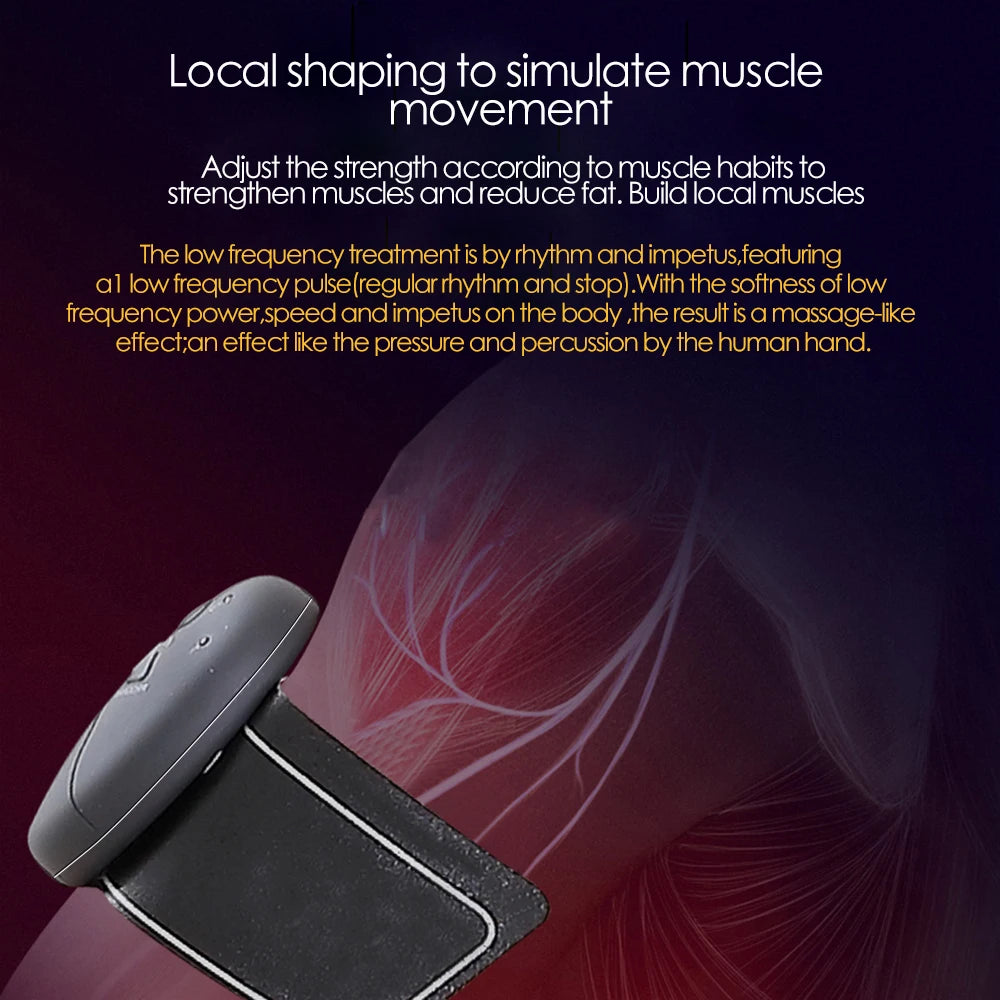 EMS Muscle Stimulator – Abdominal, Hip & Arm Trainer for Fat Burning, Toning & Fitness Massage