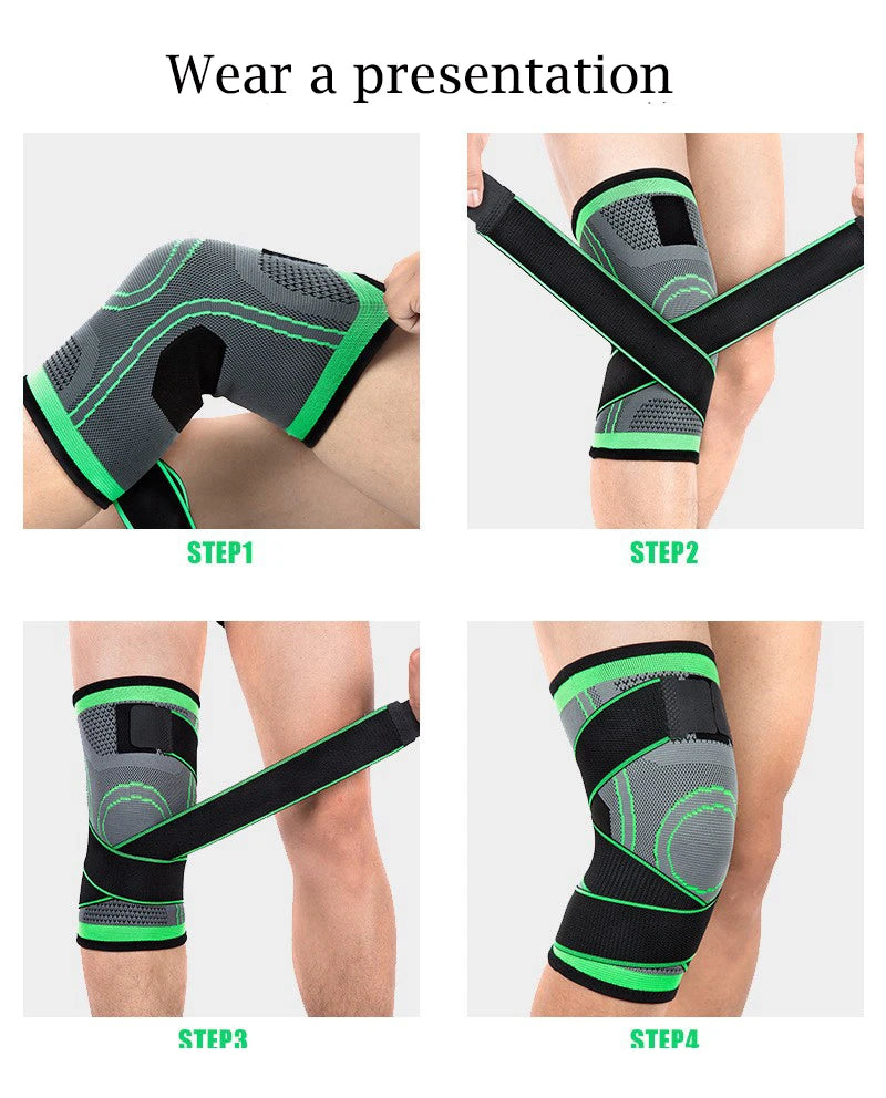 Adjustable Knee Support Brace – Patella Stabilizer for Pain Relief, Running, Hiking, Basketball & Sports