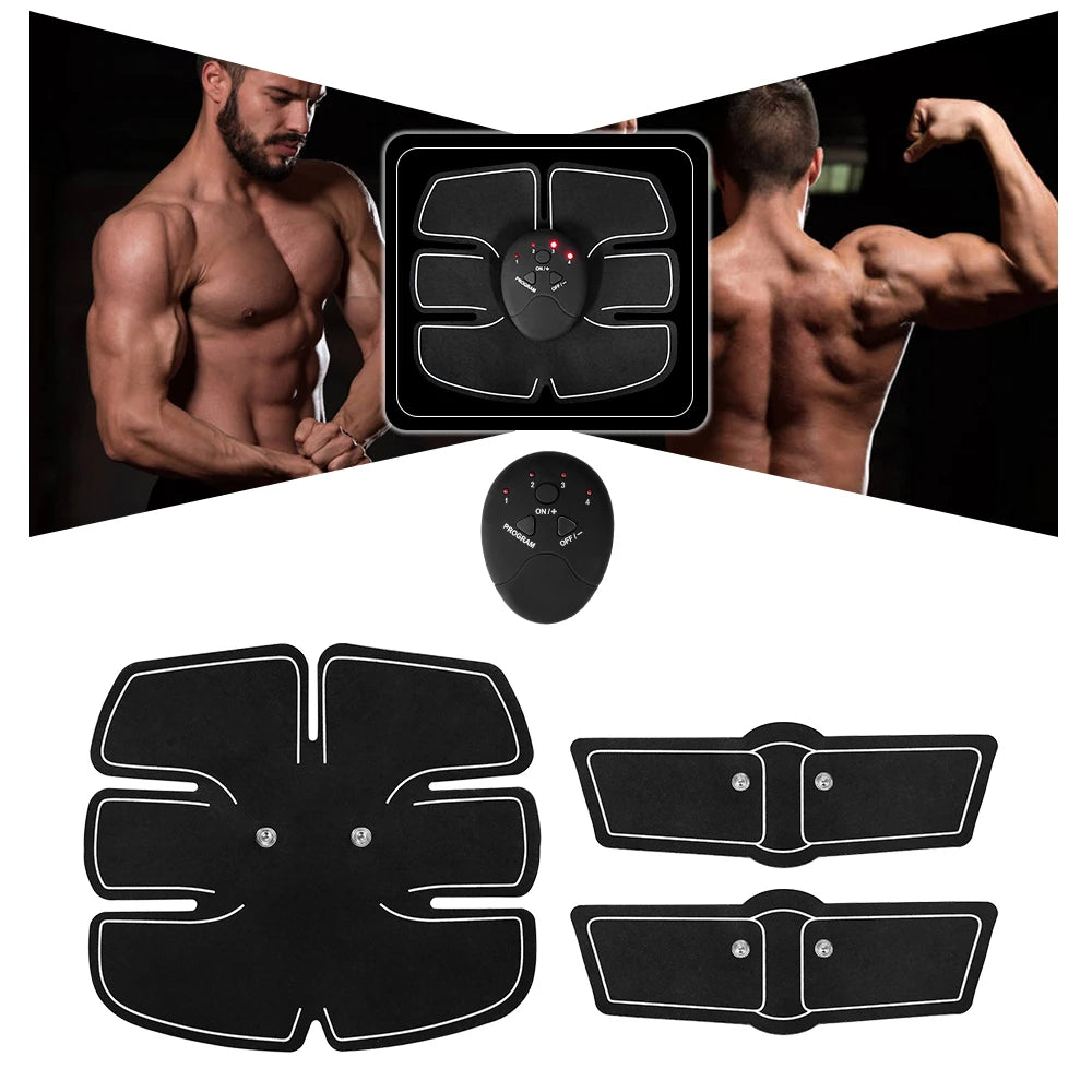 EMS Muscle Stimulator – Abdominal, Hip & Arm Trainer for Fat Burning, Toning & Fitness Massage