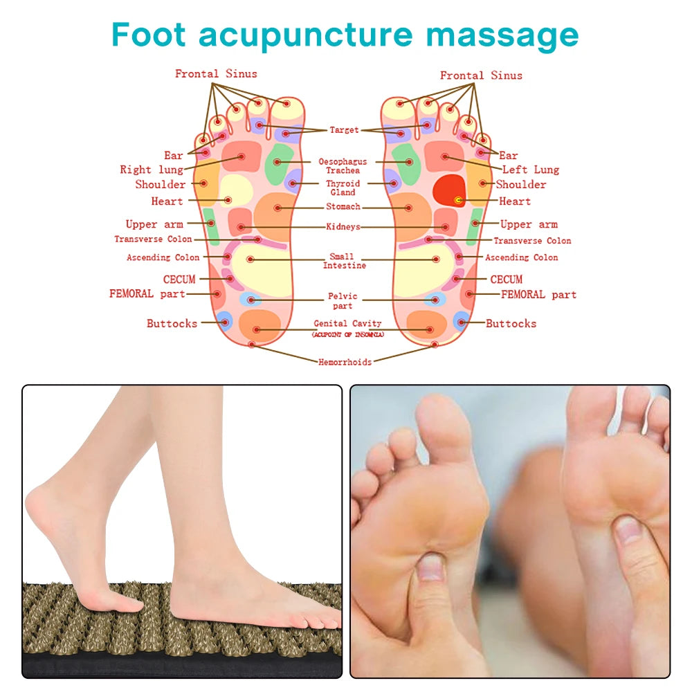 Pranamat Eco Acupressure Mat – Lotus Spike Massage Cushion for Back, Neck, Foot & Yoga Pain Relief