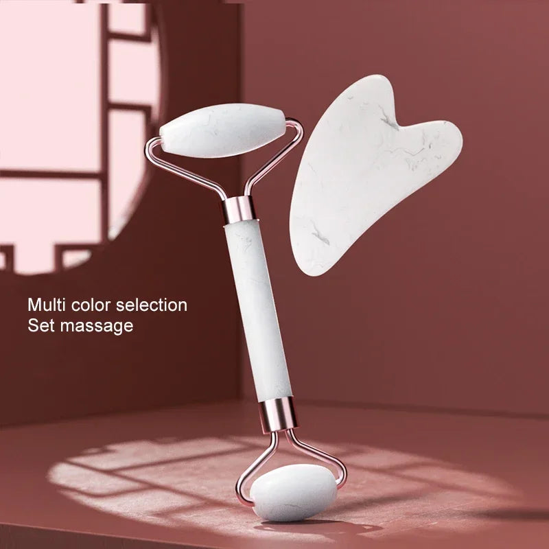 Resin Facial Massage Roller for Face, Neck & Eyes – Skincare Scraping Tool for Muscle Relaxation & Beauty Care