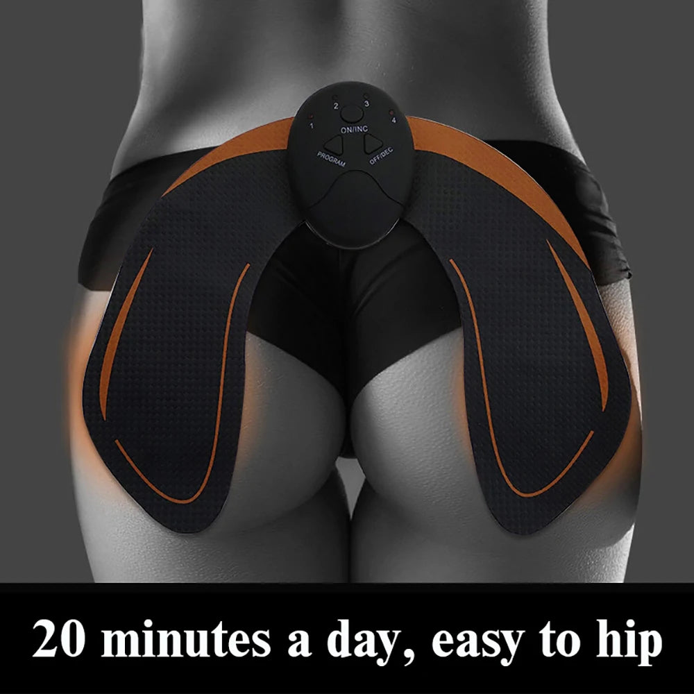 EMS Muscle Stimulator – Abdominal, Hip & Arm Trainer for Fat Burning, Toning & Fitness Massage
