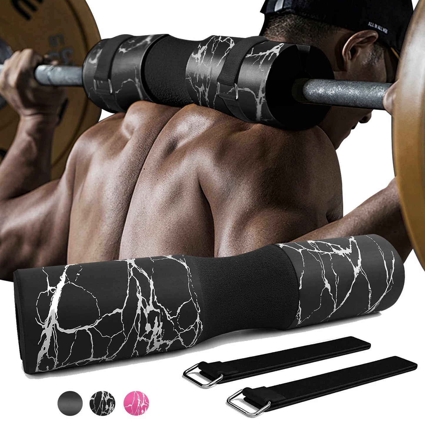 Barbell Squat Pad for Hip Thrusts, Lunges & Squats – Neck & Shoulder Support Foam Protective Pad