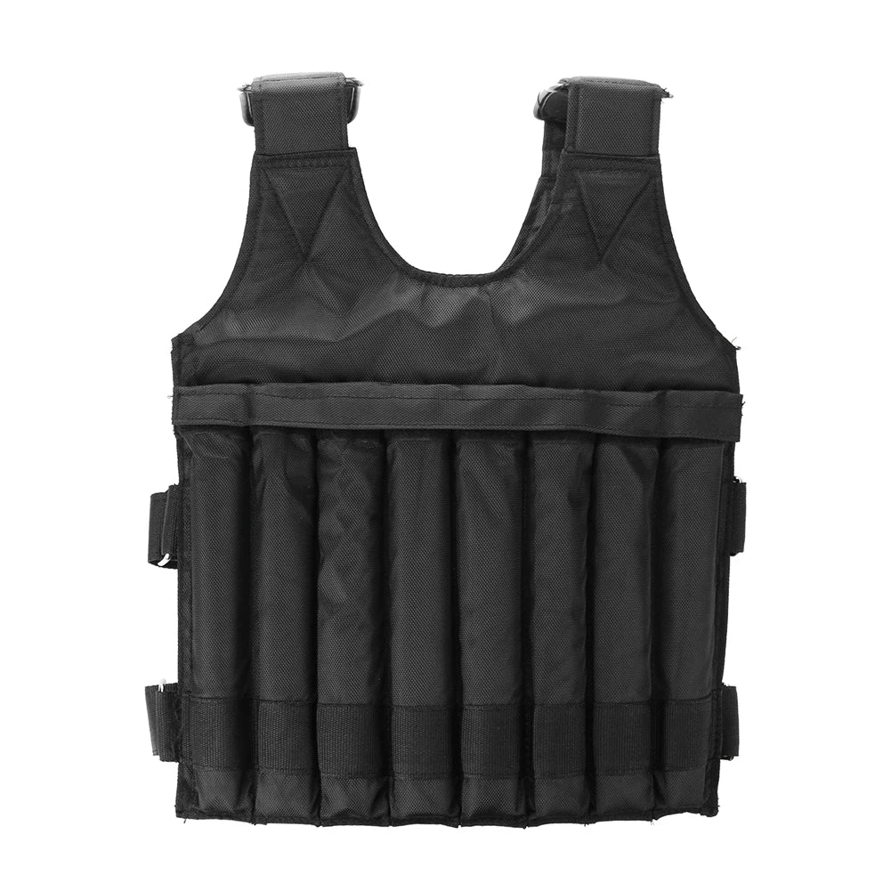 Adjustable Weight Training Vest (3kg–35kg) – Empty Fitness Jacket for Running, Workout & Strength Training