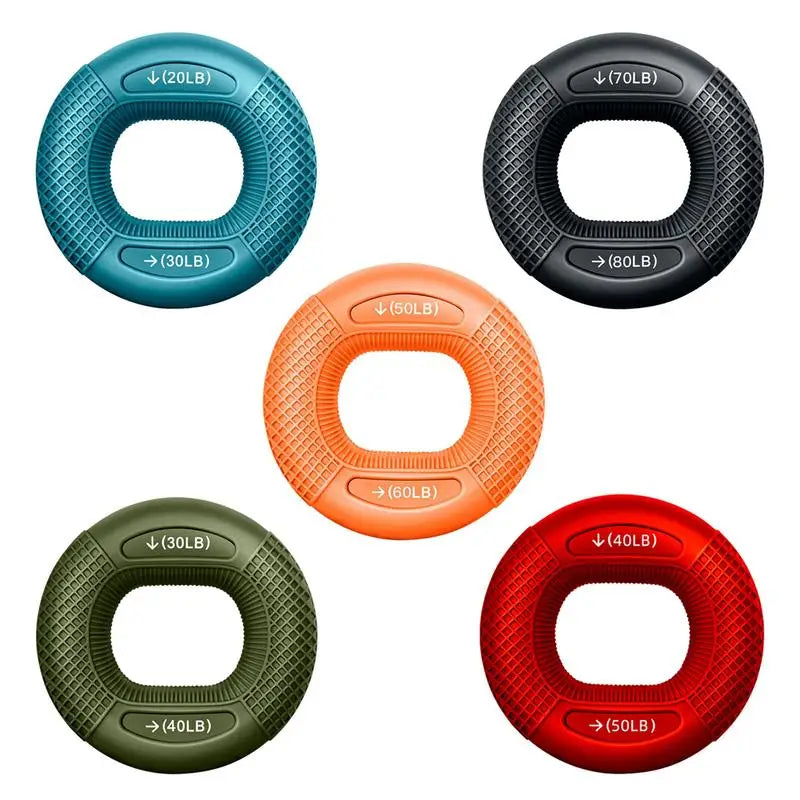 Silicone Finger Gripper Ring – Hand Muscle Strengthener & Wrist Trainer for Grip, Rehab, Carpal Expansion & Fitness Workouts