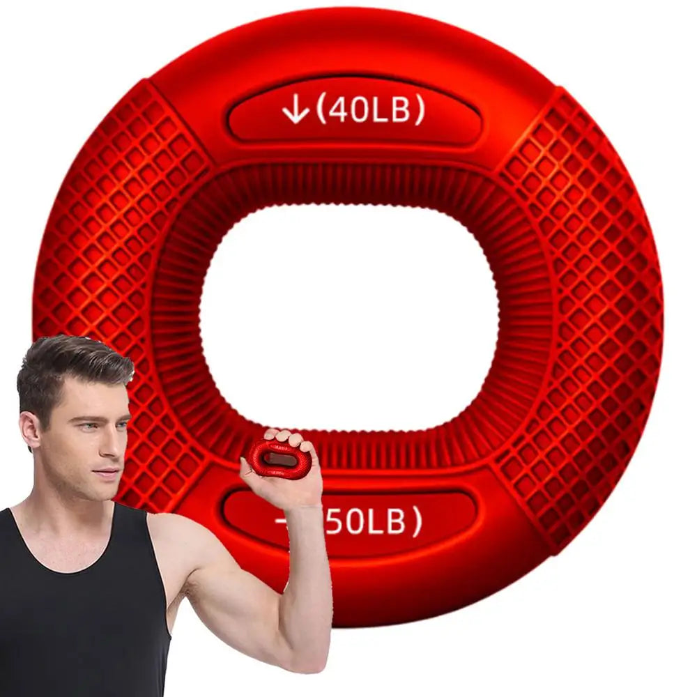 Silicone Finger Gripper Ring – Hand Muscle Strengthener & Wrist Trainer for Grip, Rehab, Carpal Expansion & Fitness Workouts