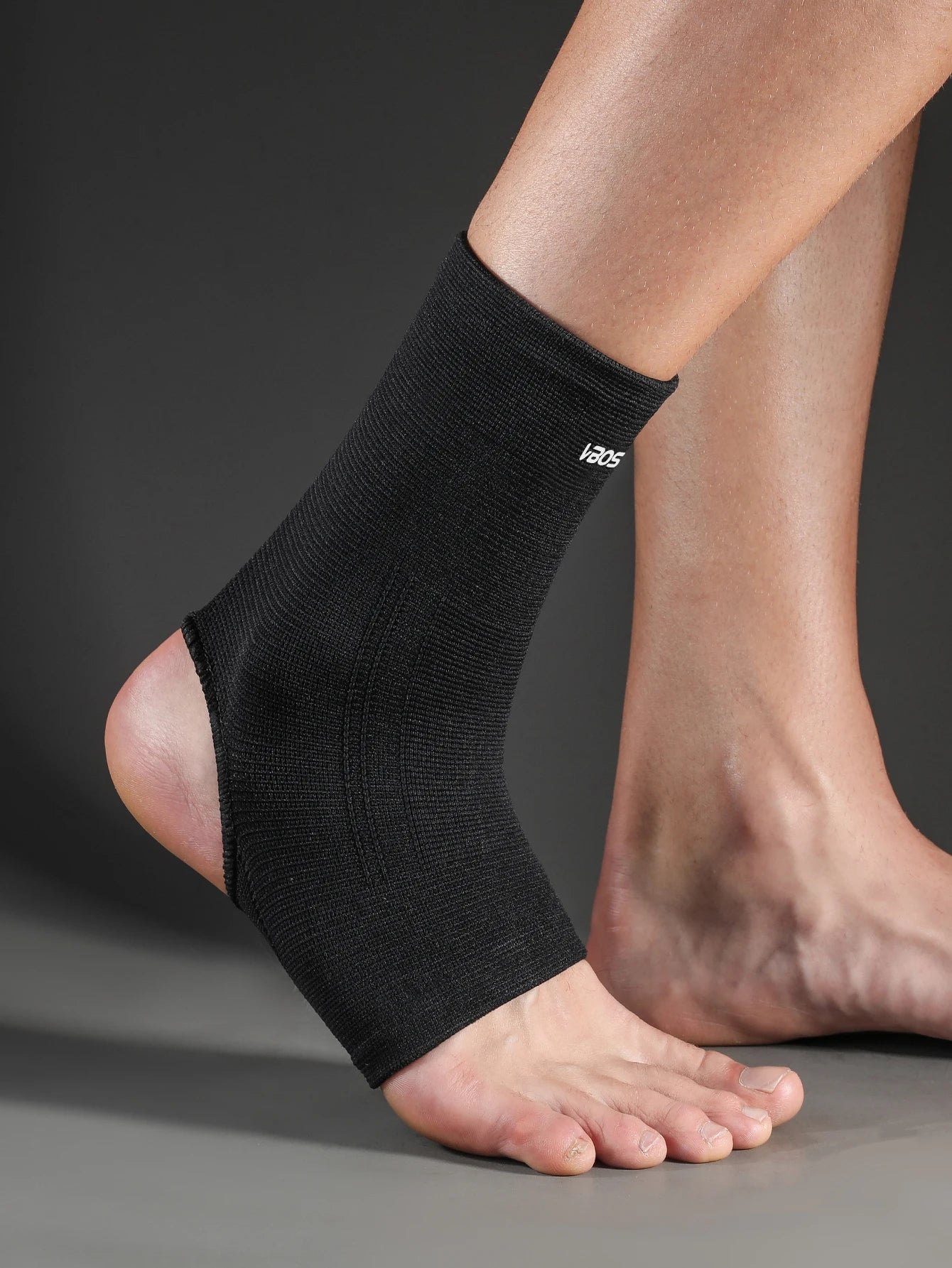 1 Pc Unisex Open Heel Ankle Support Sleeve – Elastic, Breathable Brace for Sports Injury Recovery & Joint Stability