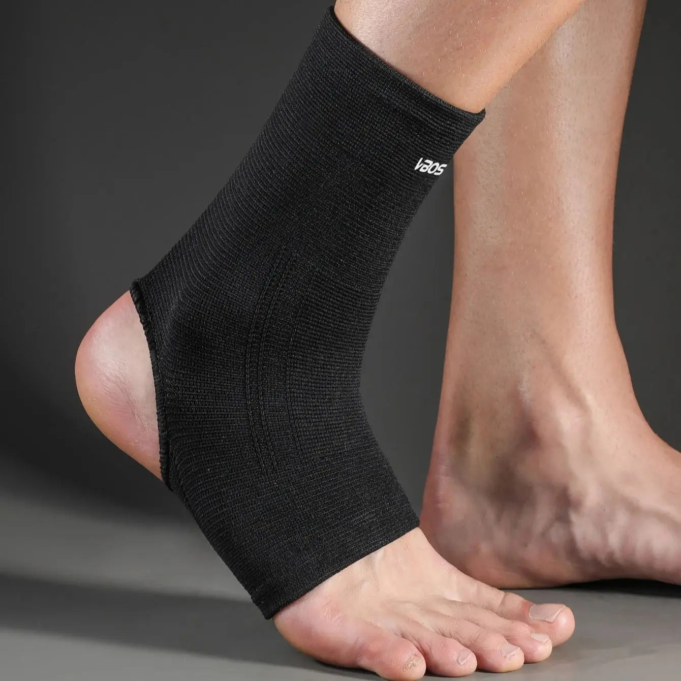 1 Pc Unisex Open Heel Ankle Support Sleeve – Elastic, Breathable Brace for Sports Injury Recovery & Joint Stability