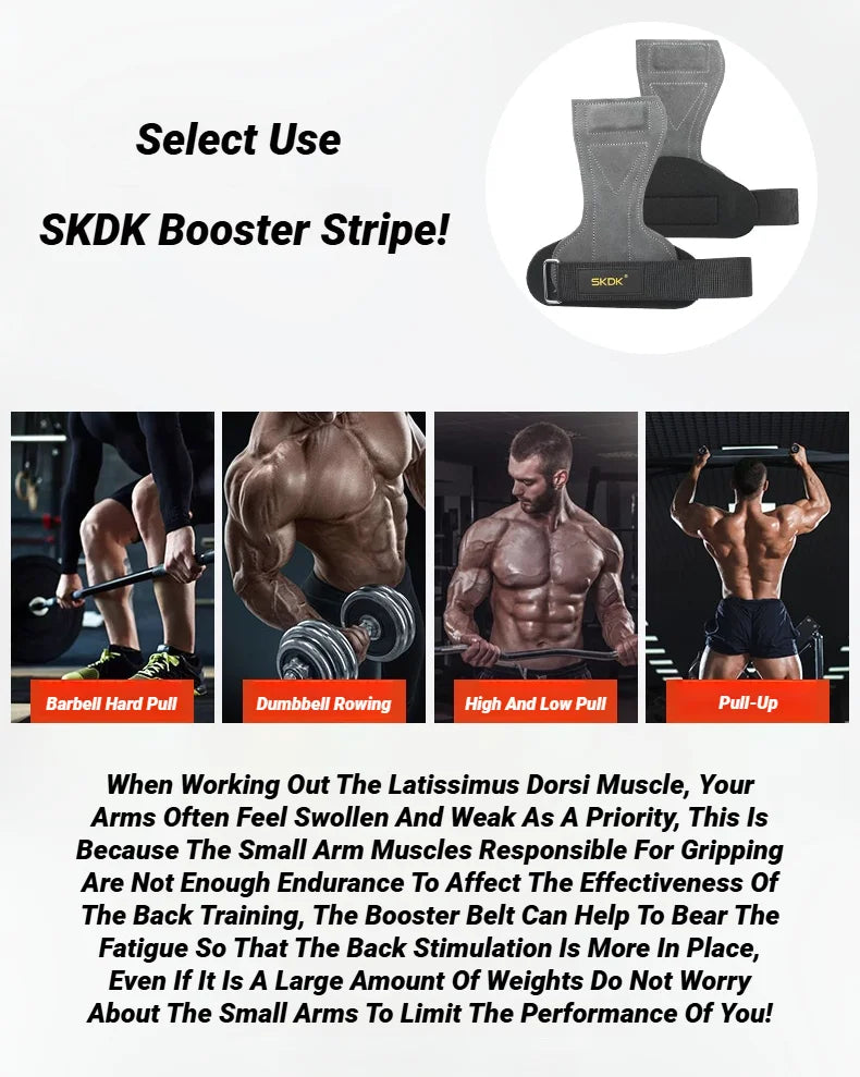 2Pcs Cowhide Leather Gym Grips – Anti-Skid Weightlifting Pads for Deadlifts, Palm Protection & Power Training