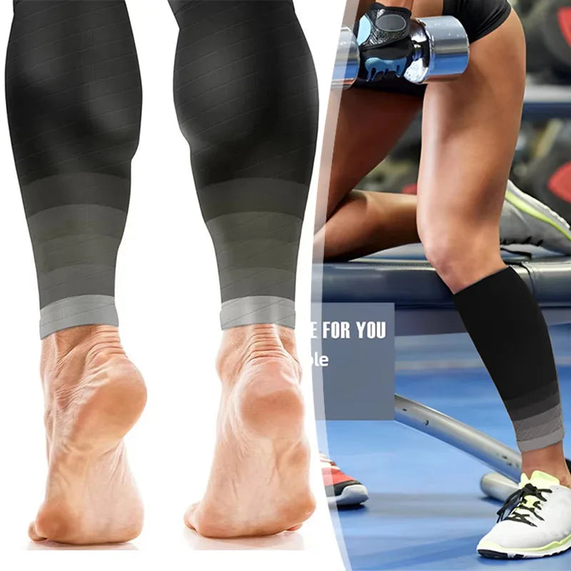 1 Pair Calf Compression Sleeves 20-30mmHg – Leg Support for Shin Splints, Varicose Veins & Muscle Fatigue Relief
