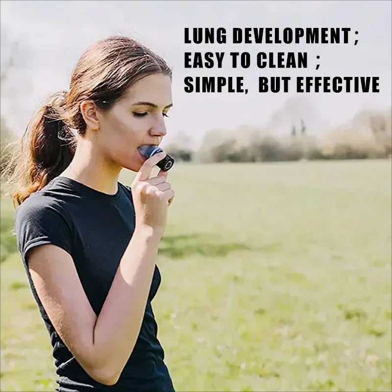 Portable Lung Exerciser – Lightweight Silicone Respiratory Training Device for Breathing & Lung Strength
