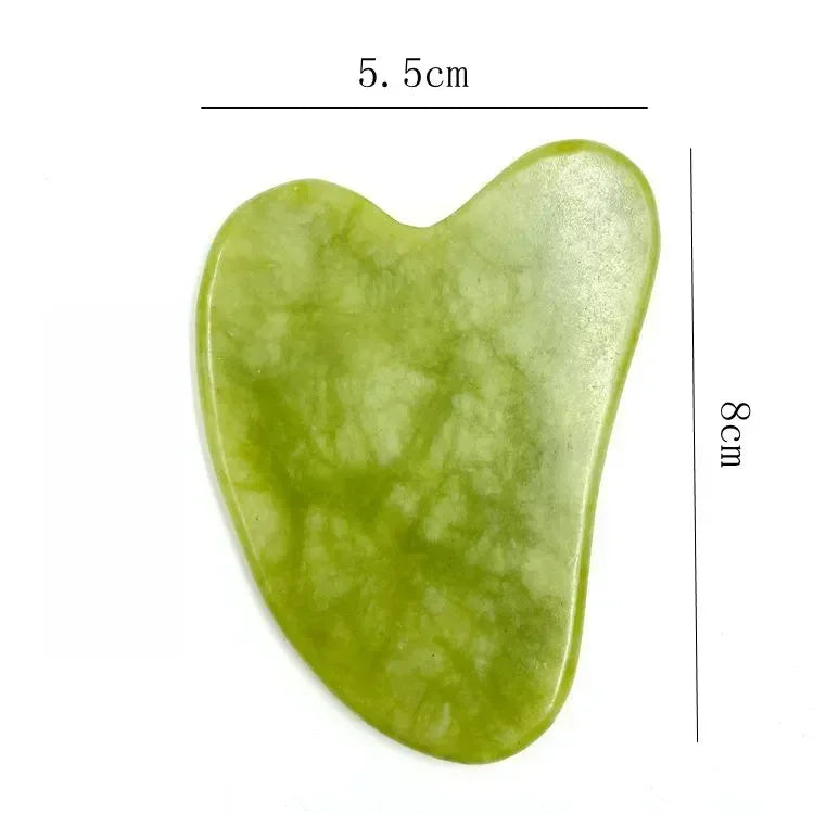 Natural Jade Roller & Gua Sha Set – Face, Neck & Eye Massager Tool for Spa, Lifting & Skin Care Therapy