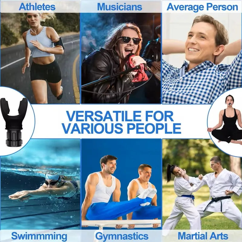 Breathing Exercise Device – Lung Fitness Trainer with Adjustable Resistance for Endurance & Respiratory Strength