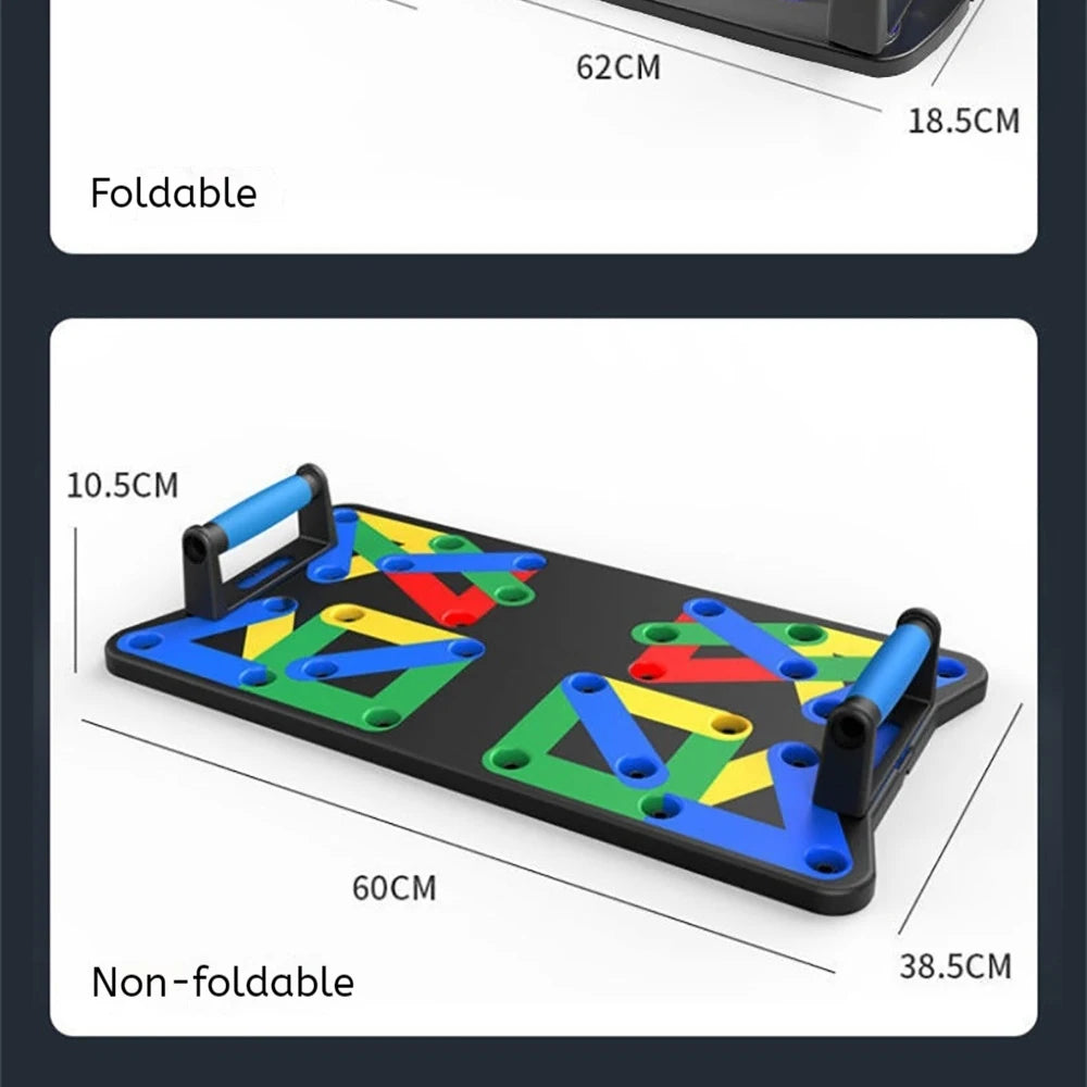Foldable Push Up Board – Chest, Abs & Core Training | Portable Home Gym Fitness Equipment