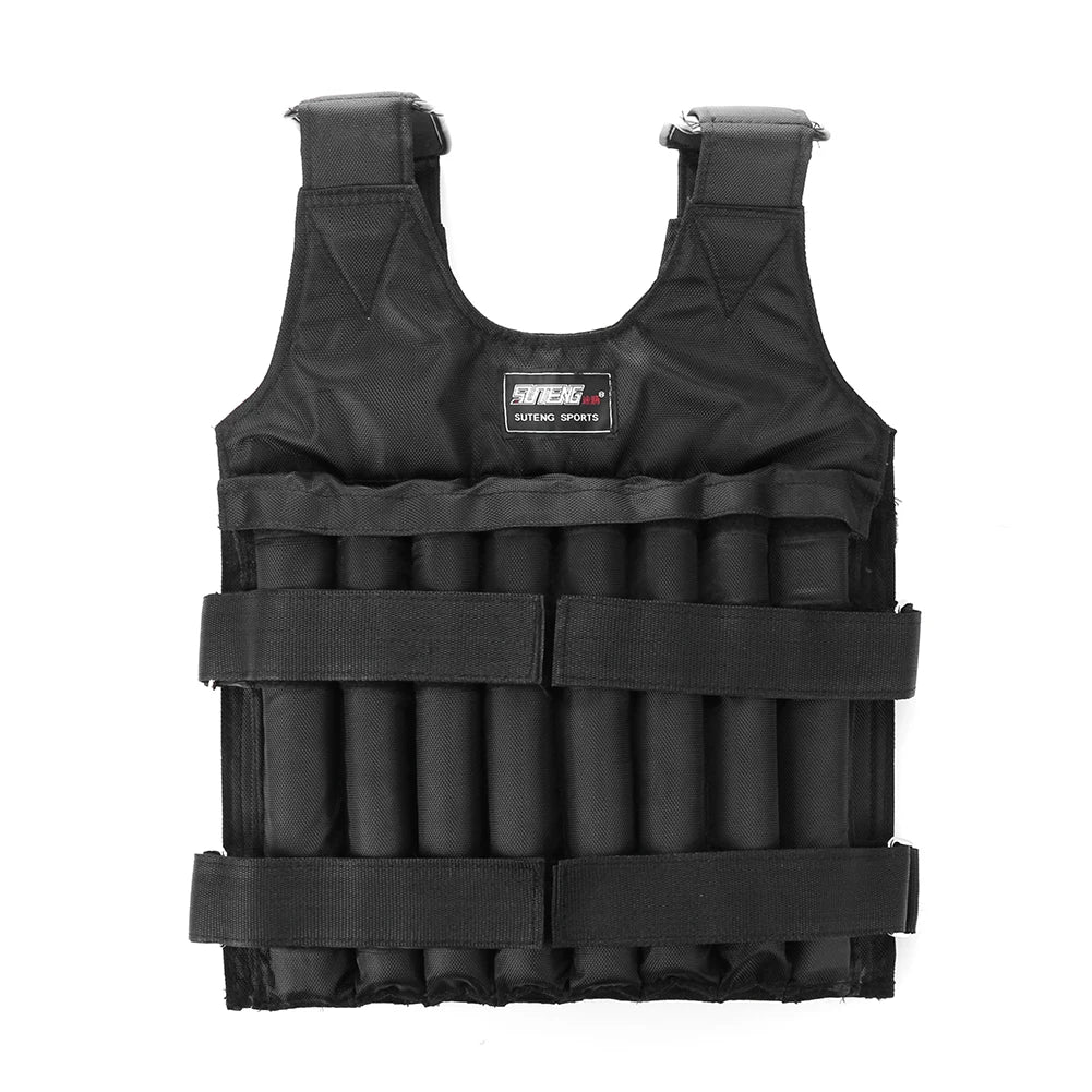 Adjustable Weight Training Vest (3kg–35kg) – Empty Fitness Jacket for Running, Workout & Strength Training
