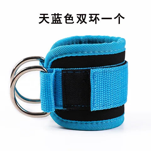 Adjustable Fitness Ankle Straps with D-Ring – Gym Leg Workout Cuffs for Cable Machines, Abductor & Glute Training