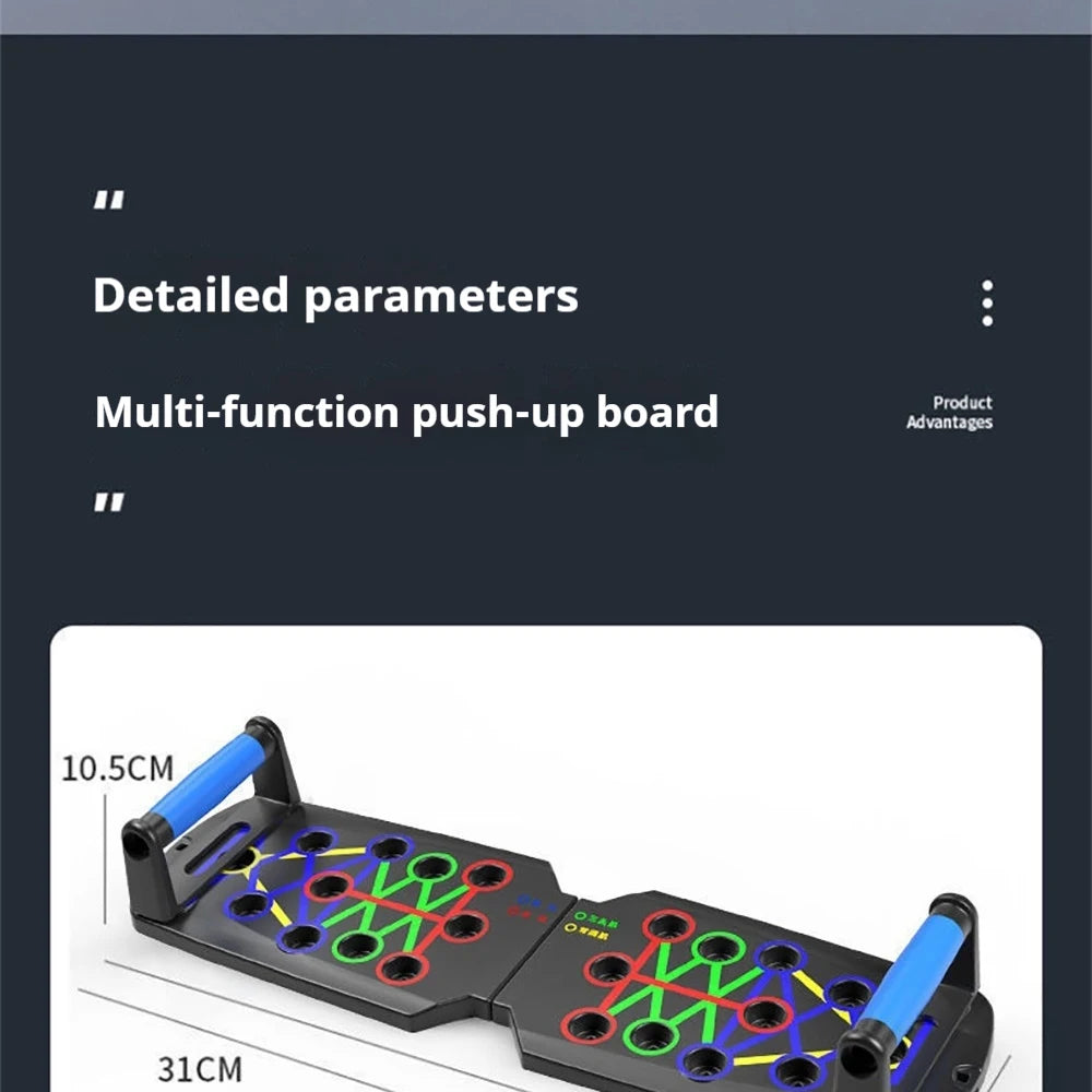 Foldable Push Up Board – Chest, Abs & Core Training | Portable Home Gym Fitness Equipment