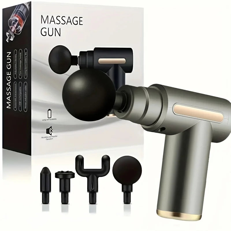 Fascial Muscle Massage Gun – Handheld Deep Tissue Percussion Massager for Back, Neck, Legs & Full Body Relief