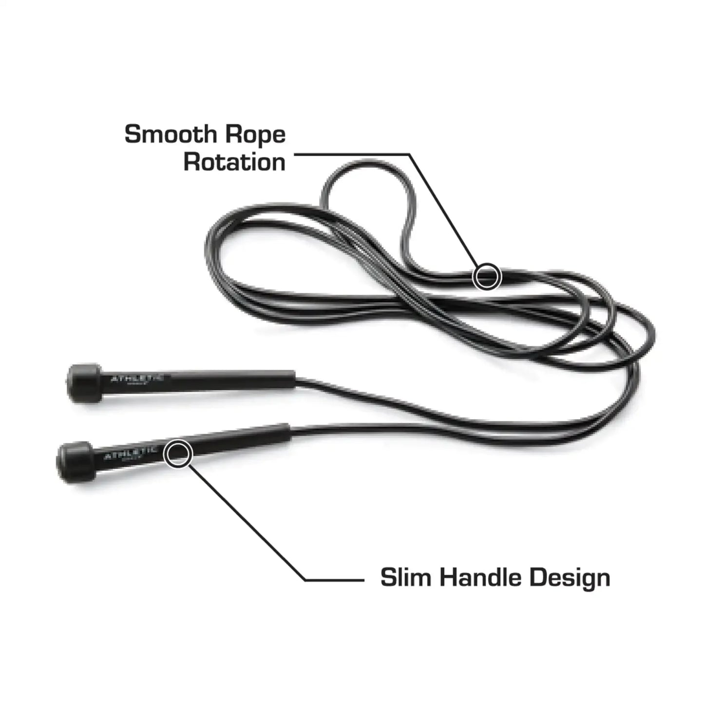 Speed Jump Rope – Lightweight Handles, 9-Foot Adjustable Cable, High-Speed Skipping Rope for Fitness