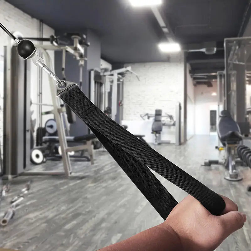 Arm Wrestling Training Strap – Forearm Strengthener with Handle for Cable Machines & Free Weight Power Training