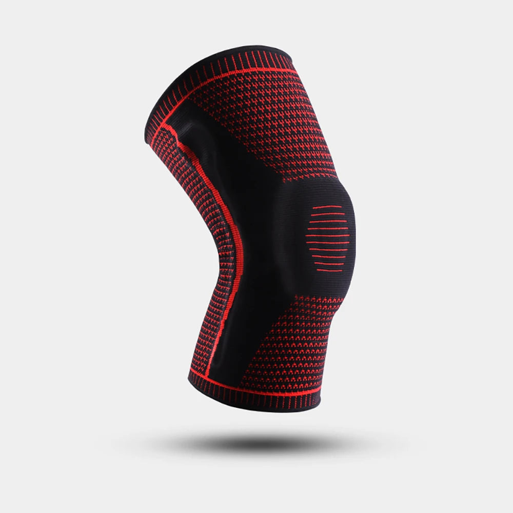 1PC Knee Pad Strap Patella Support – Silicone Compression Brace for Meniscus Injury, Sports, Basketball, Running Protection