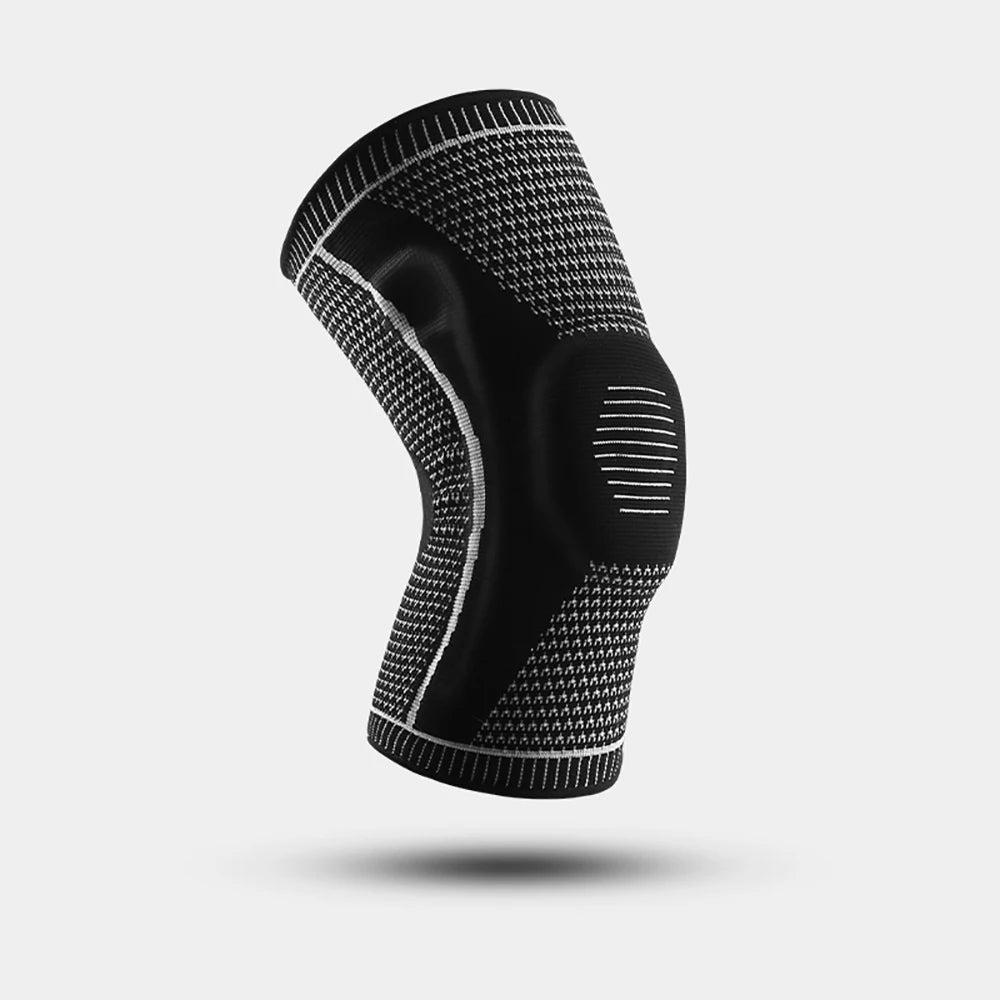 1PC Knee Pad Strap Patella Support – Silicone Compression Brace for Meniscus Injury, Sports, Basketball, Running Protection