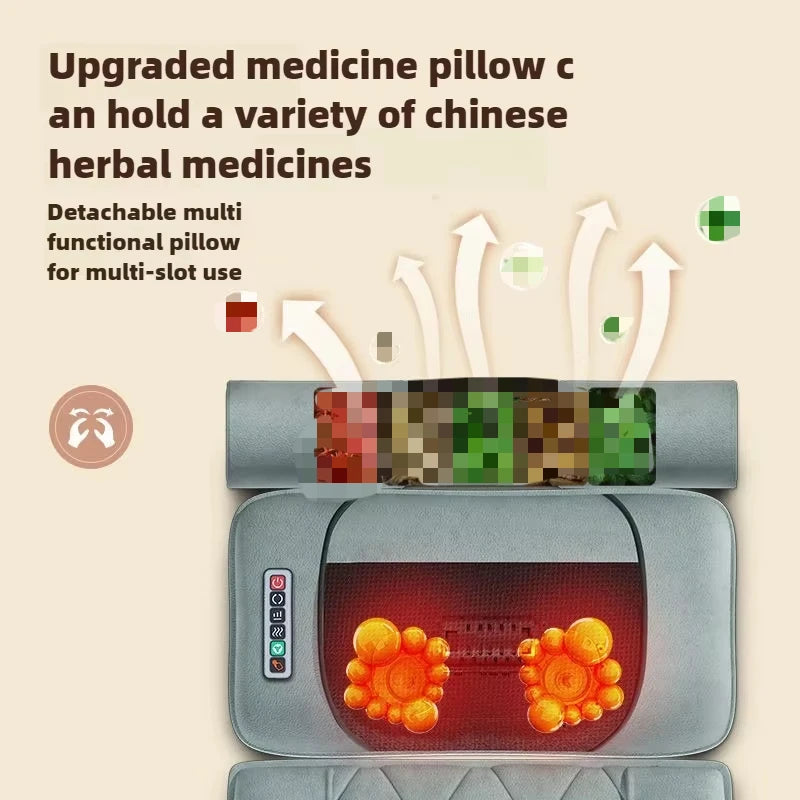 Electric Full Body Massage Mattress with Heat, Airbags, Kneading & Vibration for Full Relaxation