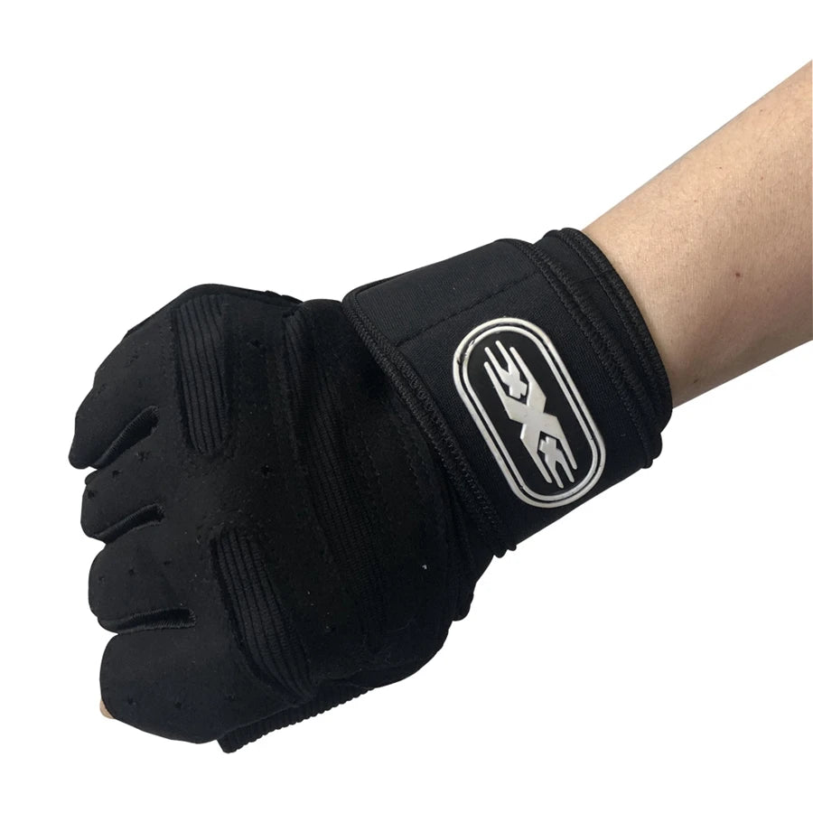 Half Finger Workout Gloves for Men & Women with Wrist Wrap – Gym, Weightlifting, Cycling, Training & Motorcycle Sports