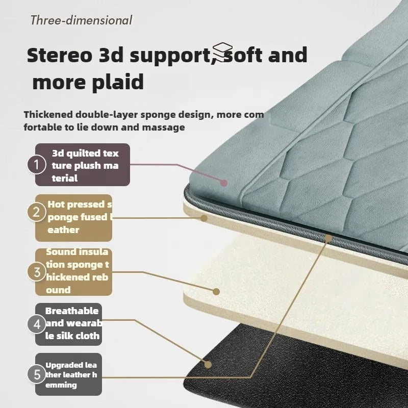 Electric Full Body Massage Mattress with Heat, Airbags, Kneading & Vibration for Full Relaxation