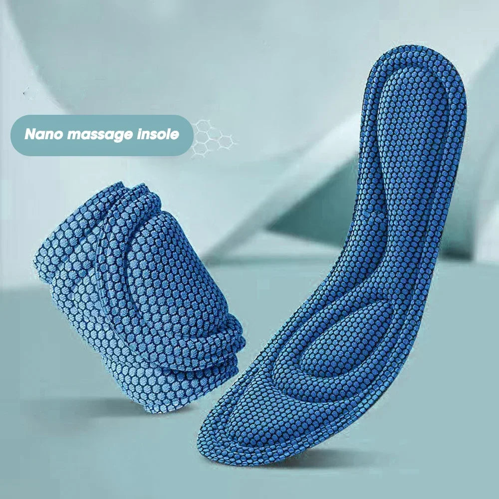 2 Pairs Memory Foam Orthopedic Insoles – Antibacterial, Sweat-Absorbing Shoe Inserts for Running & Sports