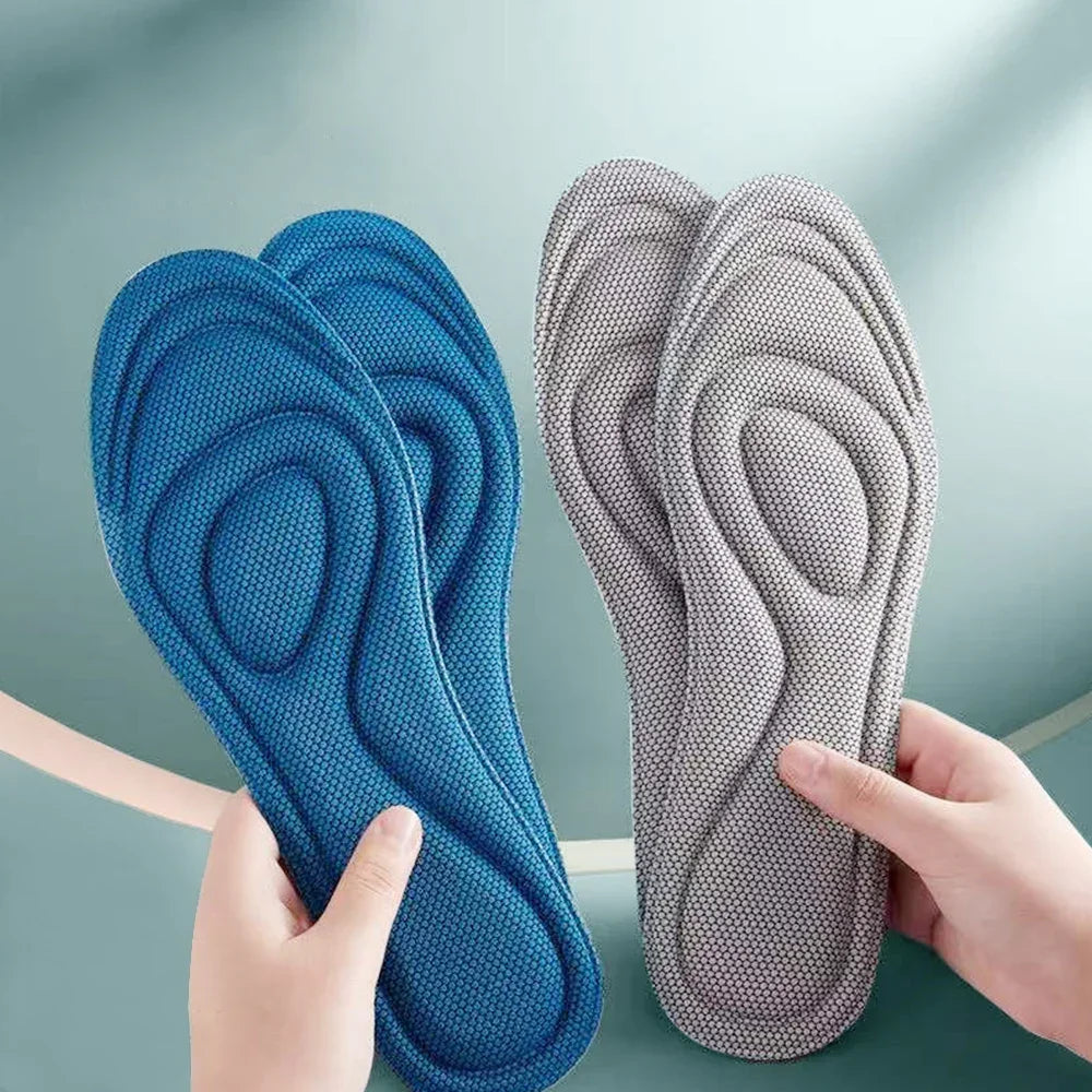 2 Pairs Memory Foam Orthopedic Insoles – Antibacterial, Sweat-Absorbing Shoe Inserts for Running & Sports