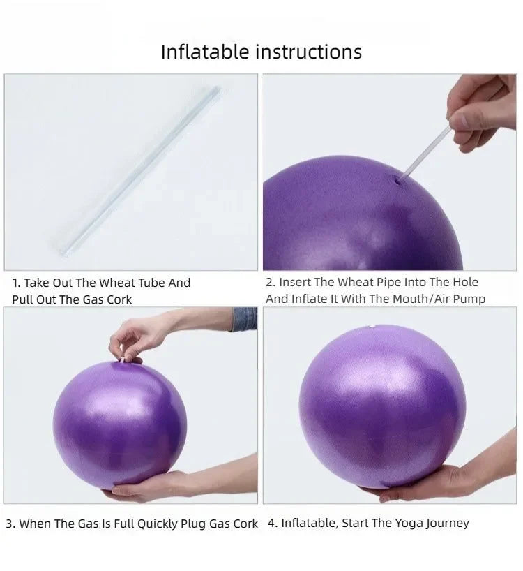 25CM Yoga Pilates Ball – Mini Fitness Balance Ball for Core Training, Therapy, Home Gym, and Physical Rehabilitation