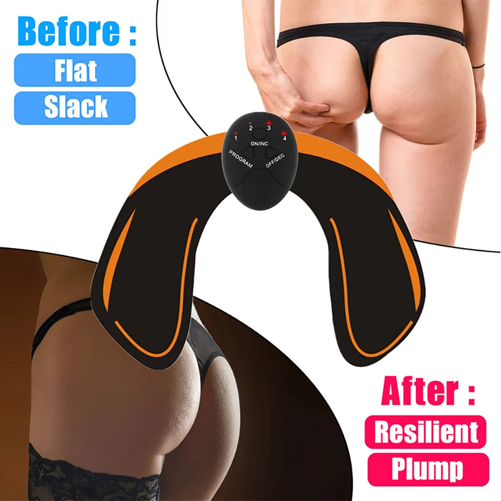 EMS Muscle Stimulator – Abdominal, Hip & Arm Trainer for Fat Burning, Toning & Fitness Massage