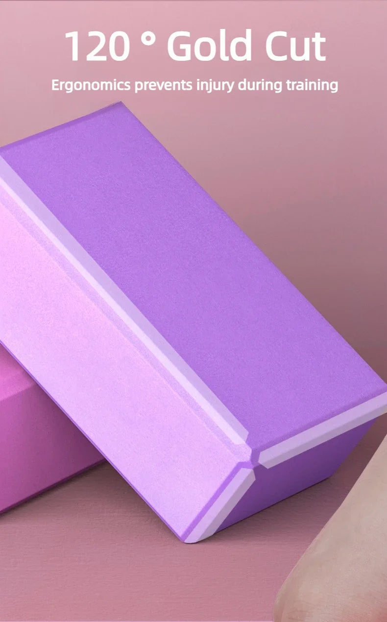 High-Density Yoga Blocks – Foam Balance Support for Stretching, Dance, Pilates & Fitness Training for Kids & Adults