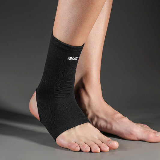 1 Pc Unisex Open Heel Ankle Support Sleeve – Elastic, Breathable Brace for Sports Injury Recovery & Joint Stability