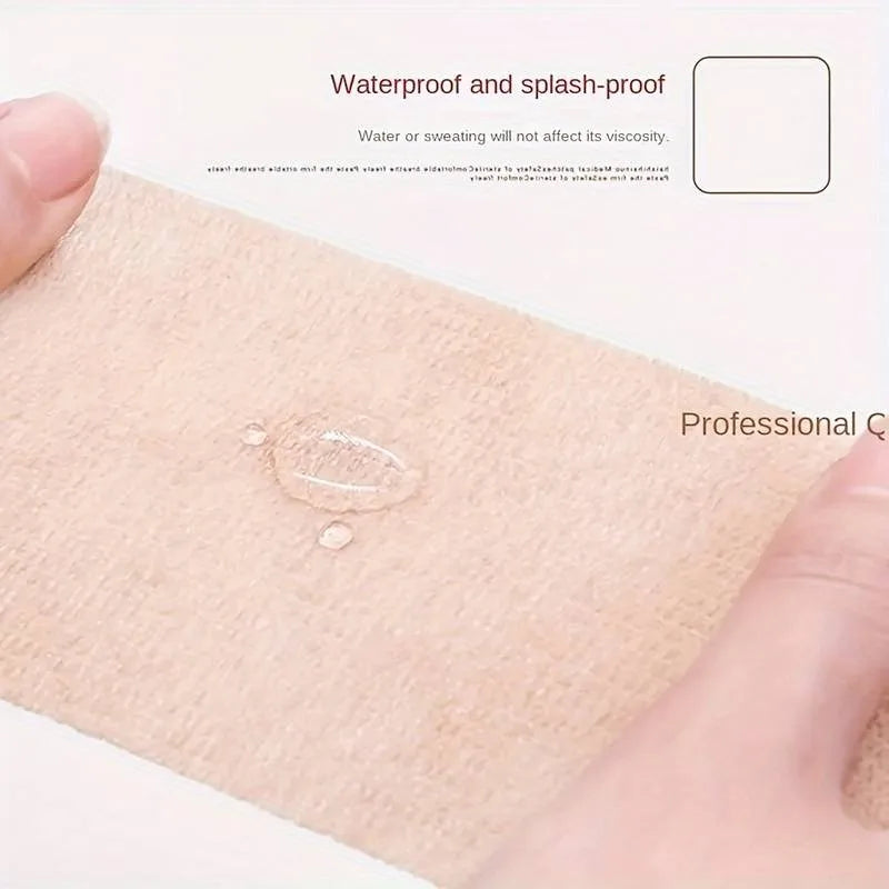 1/10pcs Self-Adherent Cohesive Bandage Wrap – Elastic Athletic Tape, Skin Color, Non-Woven, Self Adhesive Sports Wrap