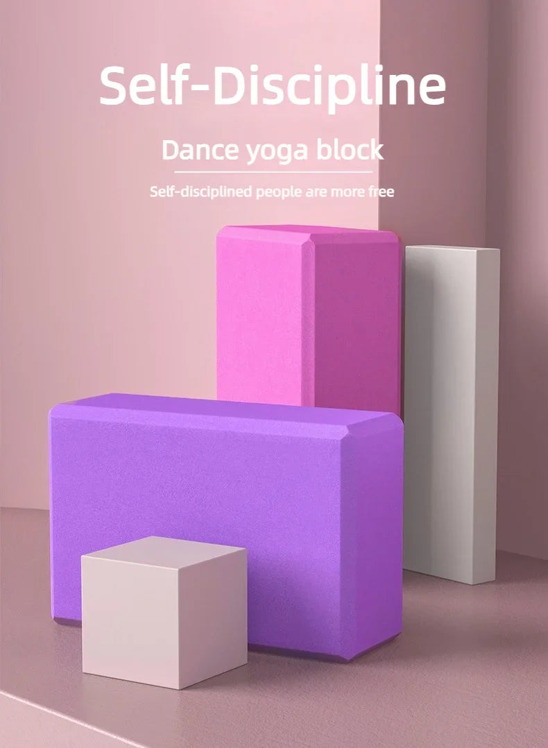 High-Density Yoga Blocks – Foam Balance Support for Stretching, Dance, Pilates & Fitness Training for Kids & Adults