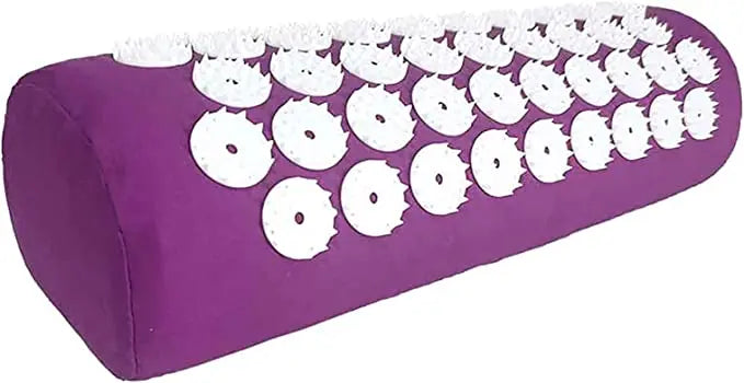 Yoga Massage Pad with Large Acupressure Points – Purple Pillow for Back, Neck & Foot Relief at Home