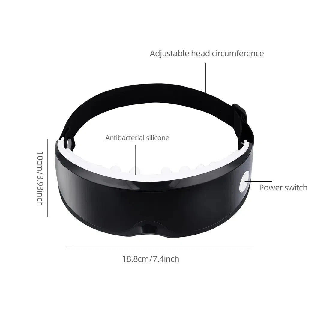 Smart Eye Massager with Magnetic Therapy – 9 Modes Vibrator for Eye Fatigue, Relaxation & Eyeball Massage