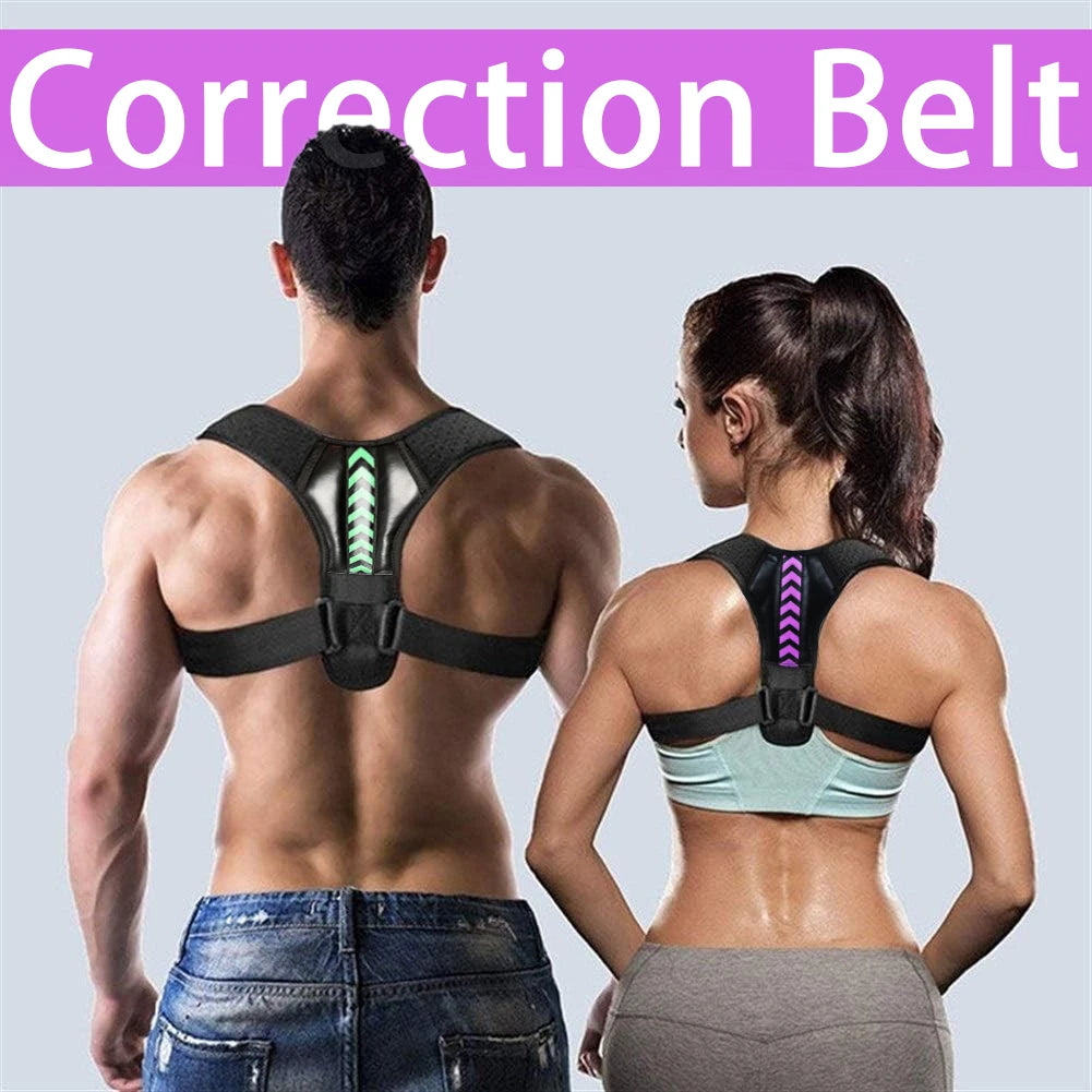 Adjustable Back & Shoulder Posture Corrector – Spine Alignment Brace for Upper Back, Neck & Clavicle Support at Home or Office