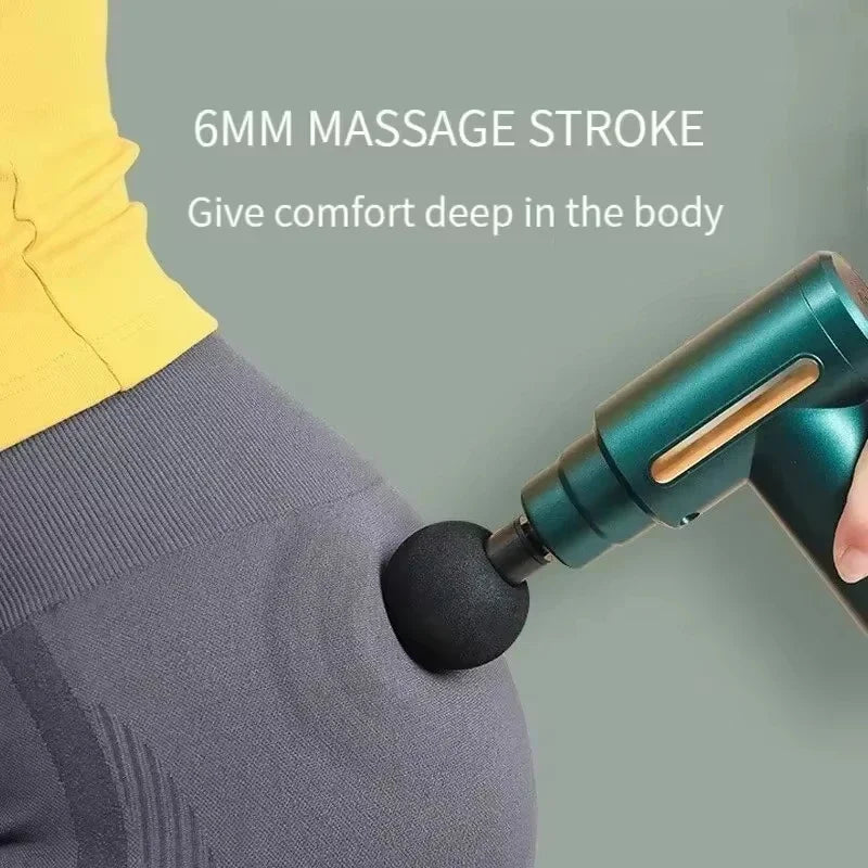 Portable Mini Fascia Massage Gun – Deep Tissue Massager with Adjustable Speed for Full Body Relief