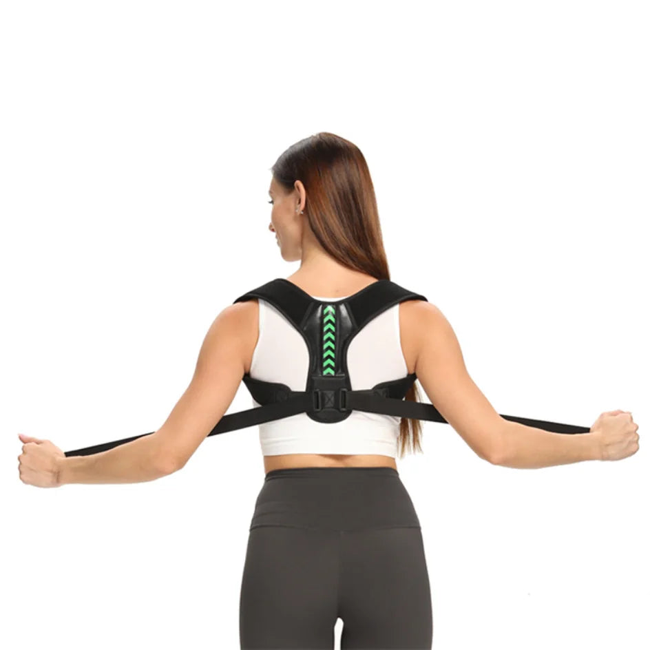 Adjustable Back & Shoulder Posture Corrector – Spine Alignment Brace for Upper Back, Neck & Clavicle Support at Home or Office