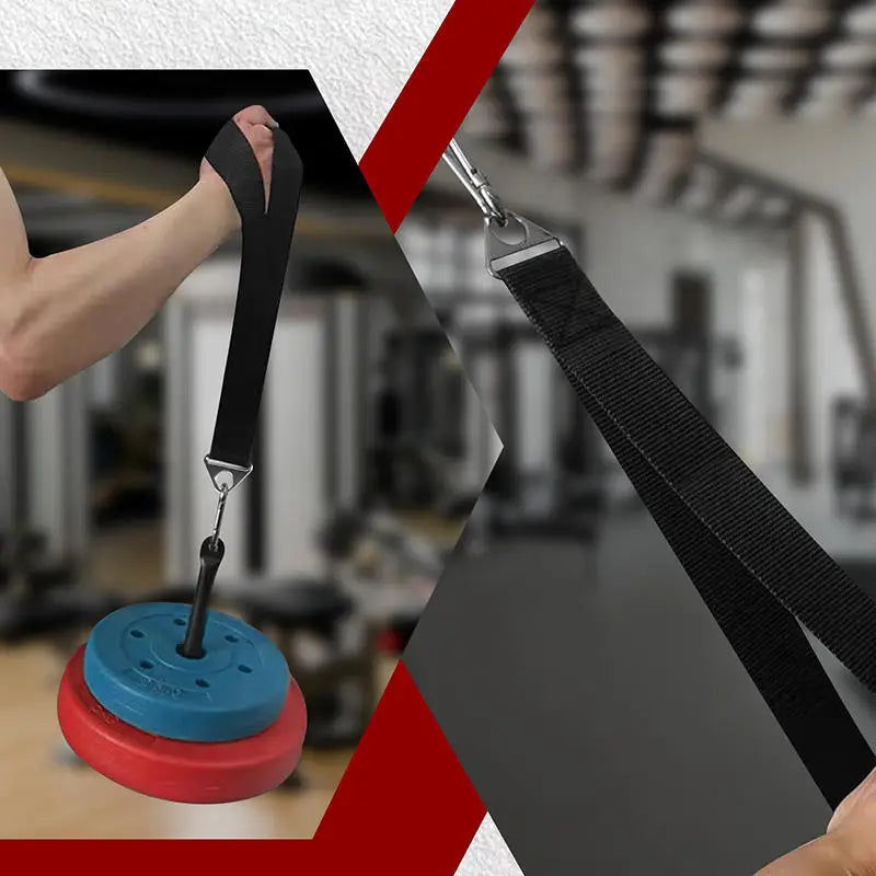 Arm Wrestling Training Strap – Forearm Strengthener with Handle for Cable Machines & Free Weight Power Training