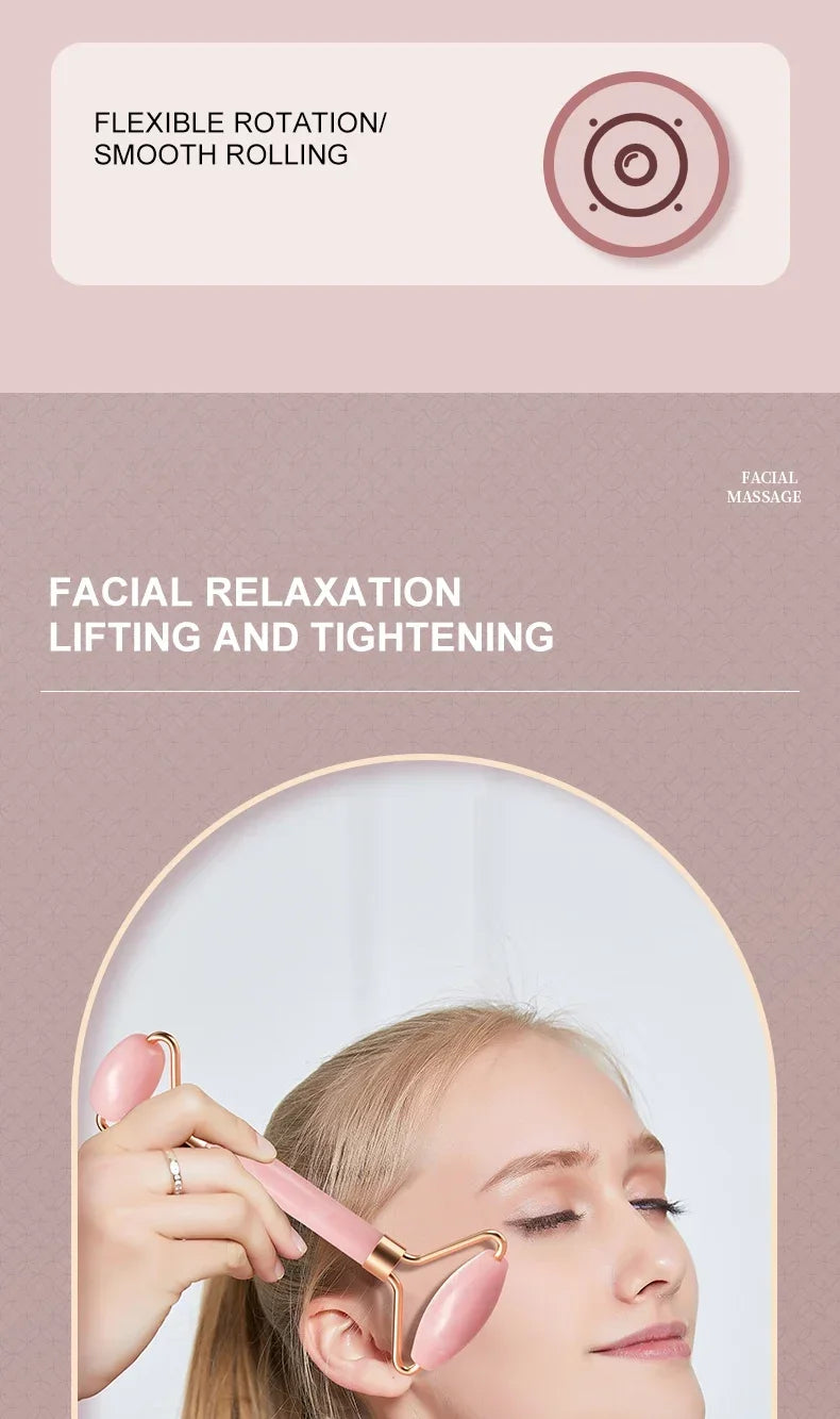 Resin Facial Massage Roller for Face, Neck & Eyes – Skincare Scraping Tool for Muscle Relaxation & Beauty Care