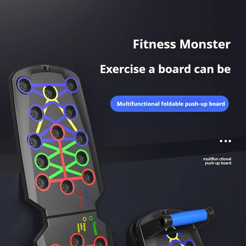 Foldable Push Up Board – Chest, Abs & Core Training | Portable Home Gym Fitness Equipment