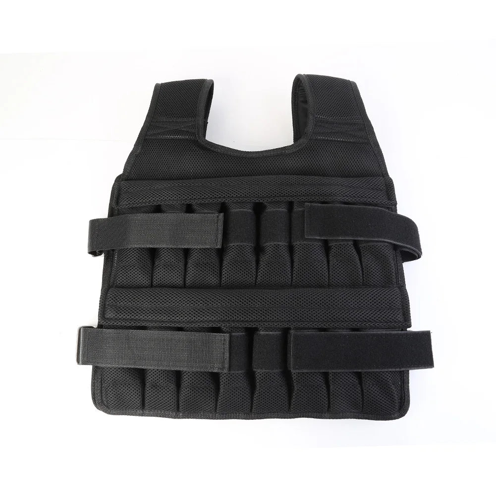 Adjustable Weight Training Vest (3kg–35kg) – Empty Fitness Jacket for Running, Workout & Strength Training