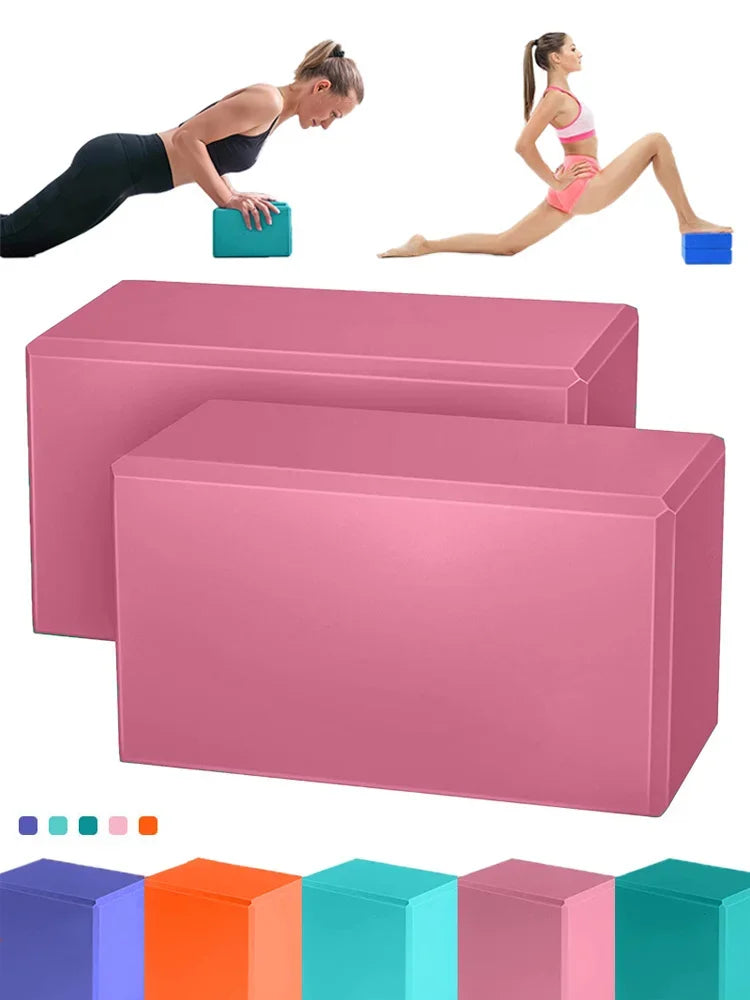 1PC EVA Yoga Block Pilates Brick – Non-Slip Foam Support for Stretching, Balance & Flexibility – Fitness Home Exercise Equipment