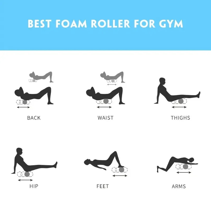 1pc Foam Massage Roller – Hollow Yoga Column for Muscle Massage, Physiotherapy & Sports Rehabilitation