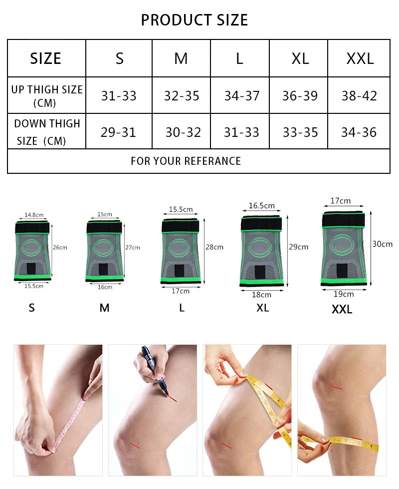 Adjustable Knee Support Brace – Patella Stabilizer for Pain Relief, Running, Hiking, Basketball & Sports